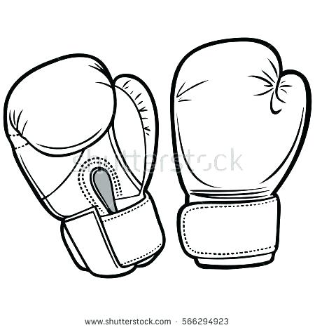 450x470 Printable Boxing Gloves Coloring Pages Educational Colouring