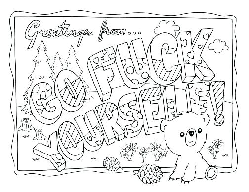 504x389 Adult Coloring Pages Quotes With Adult Coloring Page Pages Quotes
