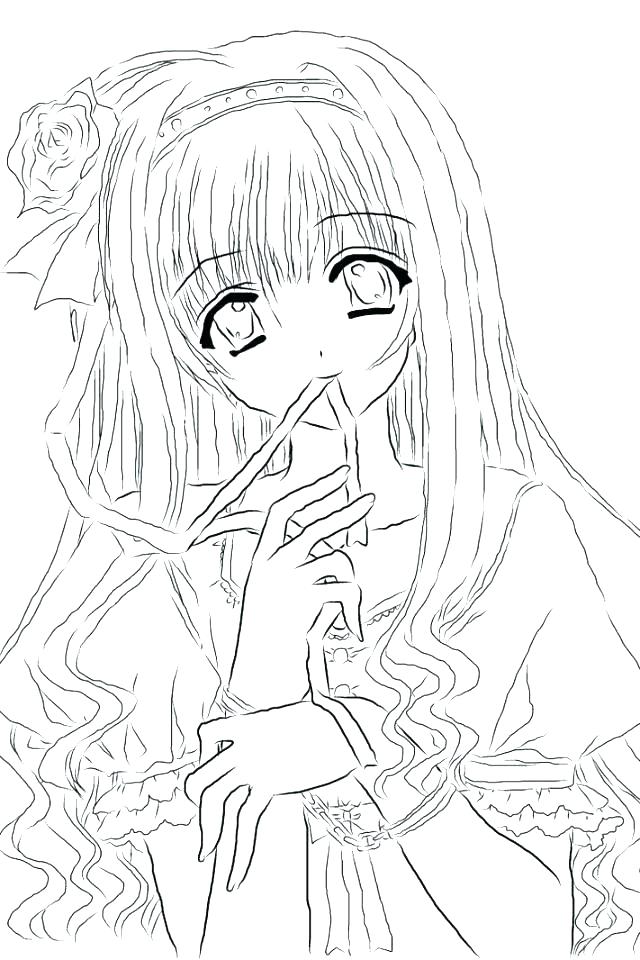 640x960 Boy And Girl Coloring Page Coloring Page Of A Girl Girl Coloring