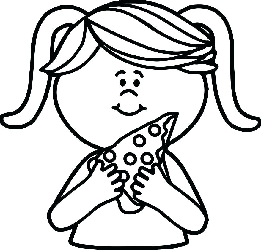 878x843 Girl Face Coloring Page Girl Face Coloring Page Large Size