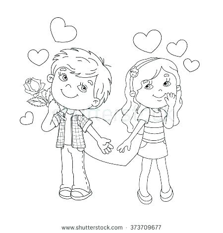 450x470 Boy And Girl Coloring Pages Boy And Girl Coloring Pages Boy Girl