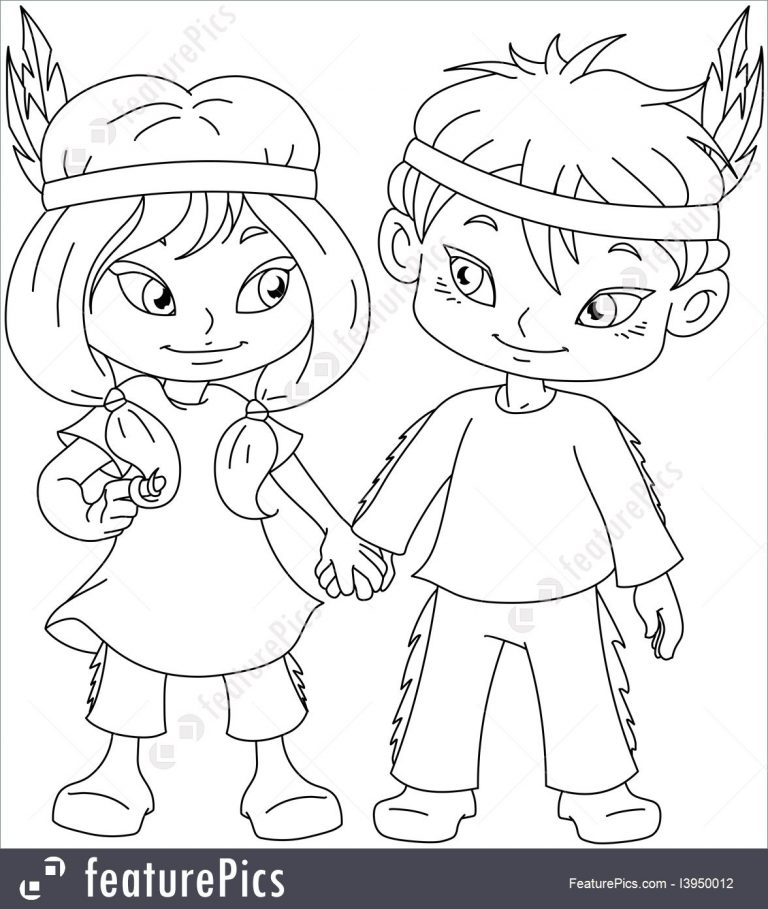 768x909 Coloring Page Of Indian Boy Copy Best And Girl Holding Hands