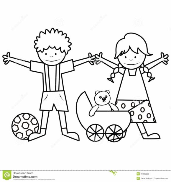 580x620 Boy And Girl Coloring Pages Printable Boy And Girl Coloring Page