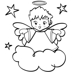 300x300 Picture Of Beautiful Angels Coloring Page Color Luna