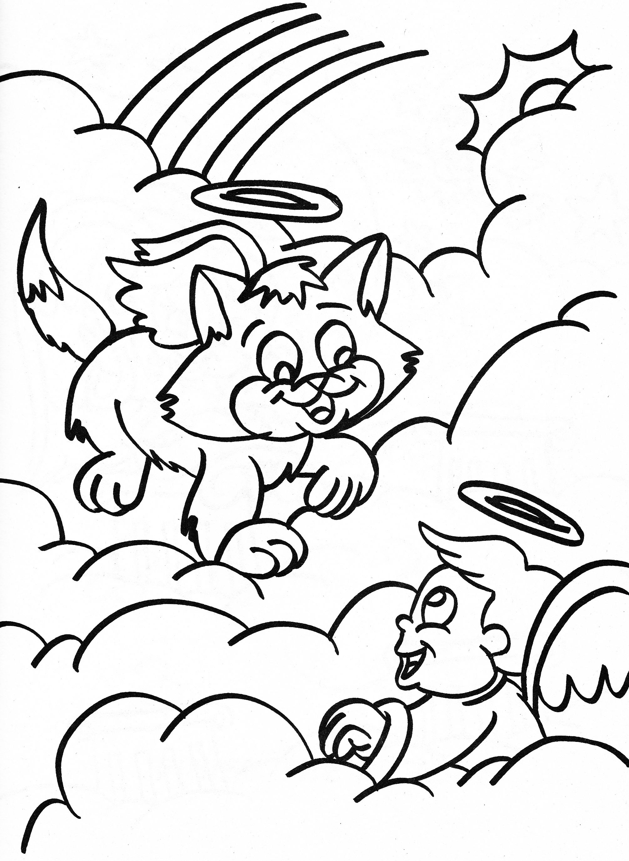 2012x2754 Angel Coloring Page
