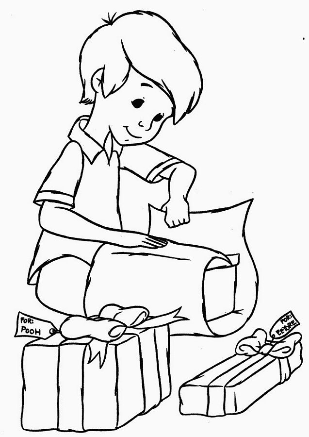 637x900 Children Themed Christmas Coloring Pages