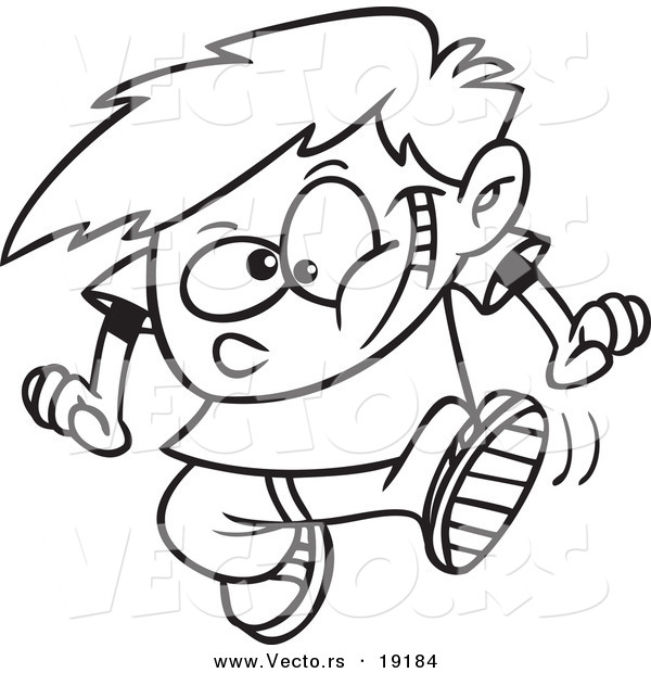600x620 Vector Of A Cartoon Dancing Boy