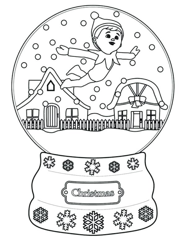 600x775 Elf On The Shelf Coloring Pages