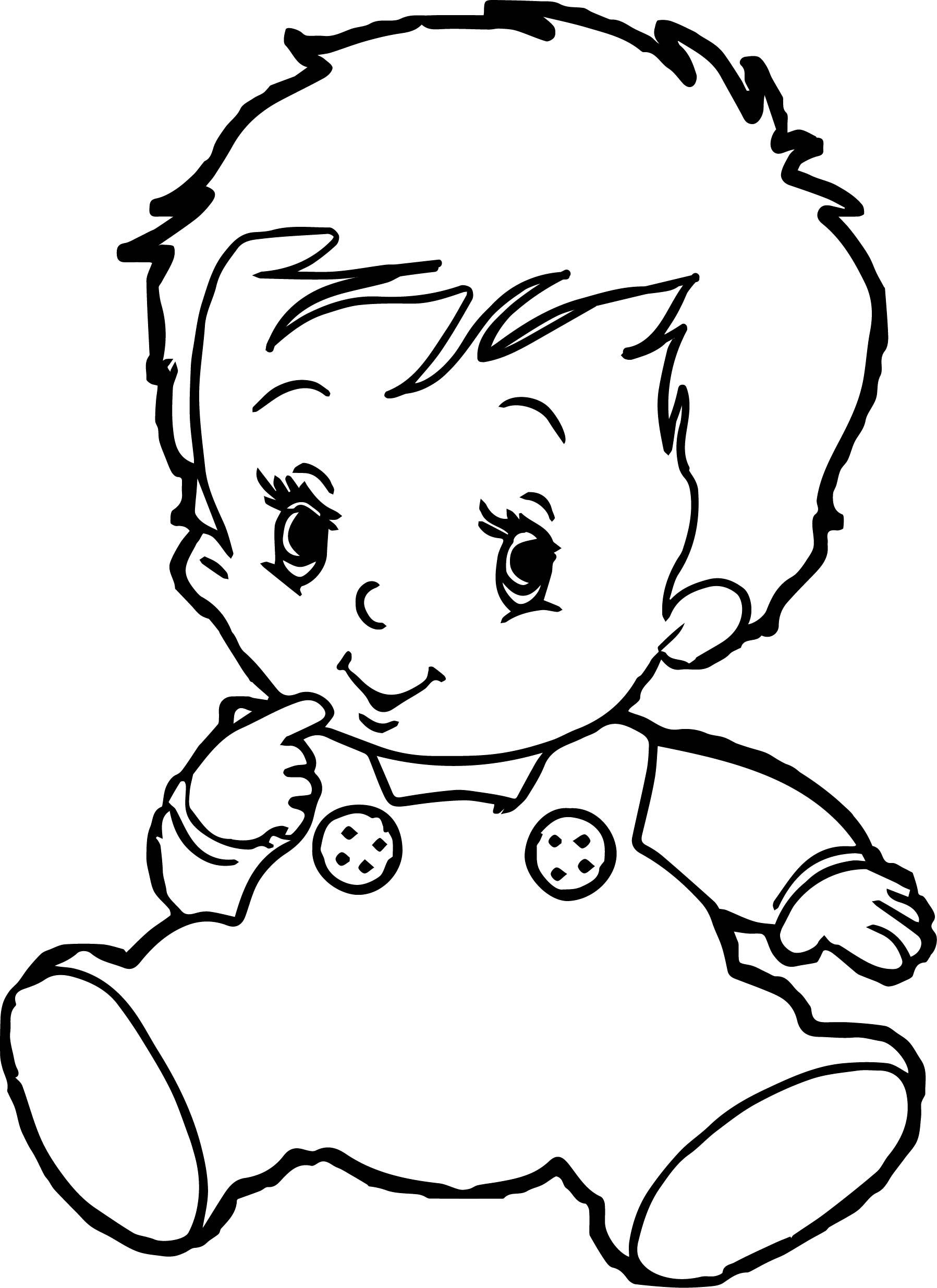1797x2470 Cute Boy Coloring Page Baby Face For Baby Face Coloring Page