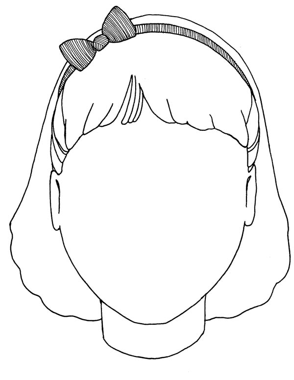 600x776 My Face Coloring Page