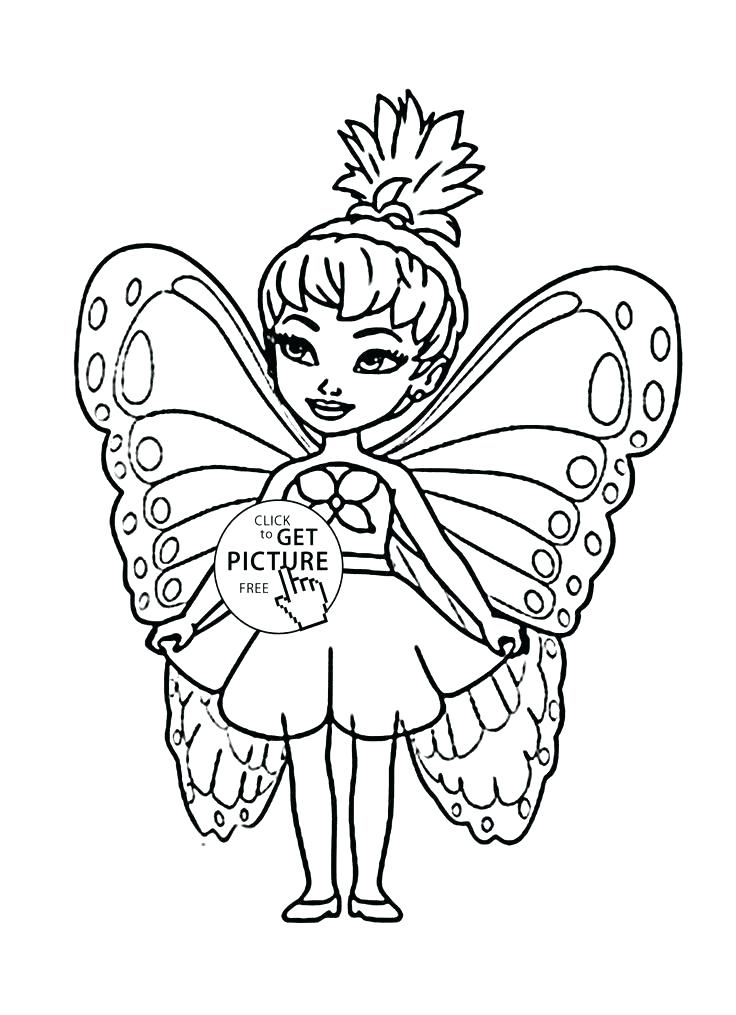 736x1015 Coloring Pages Of Girl Coloring Pages For Girl Cute Little Fairy