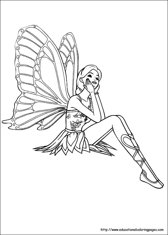 567x794 Fairies Coloring Pages Free For Kids