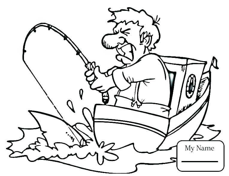 765x587 Fishing Coloring Pages Printable Appealing Fishing Coloring Pages