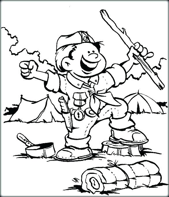 586x681 Cub Scout Coloring Pages Boy Scout Coloring Pages Free Printable