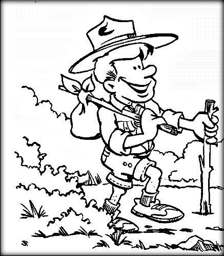 437x498 Free Printable Boy Scout Coloring Pages