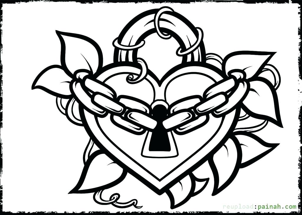 1024x728 Heart Coloring Pages Free Unsurpassed Cute Coloring Pages For Your