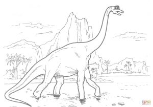 300x209 Free Brachiosaurus Coloring Pages
