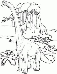 236x304 A Huge Sauropod Dinosaur Brachiosaurus Coloring Sheet