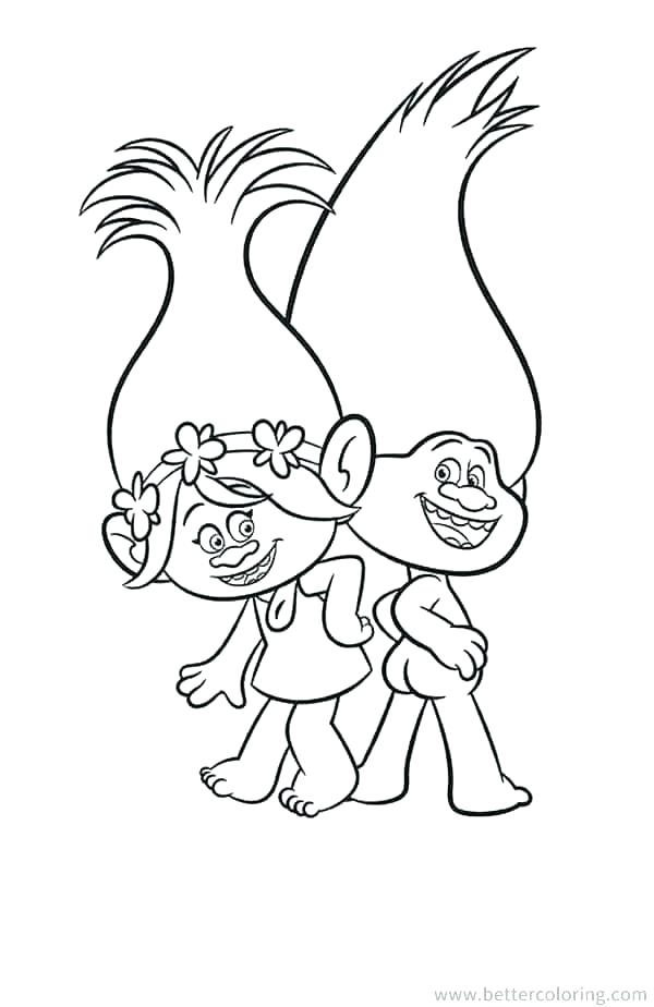 Branch Trolls Coloring Page at GetDrawings | Free download