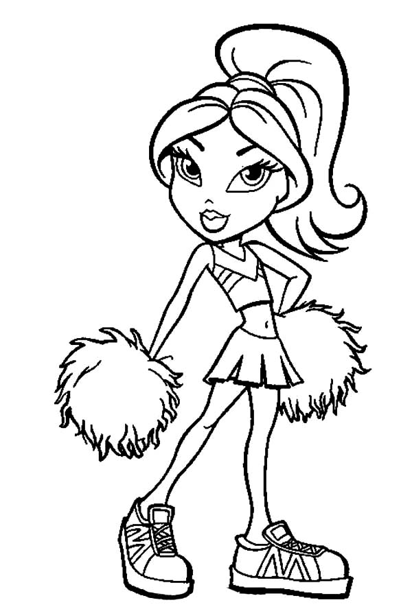 600x888 Bratz Sasha Cheerleader Coloring Pages Best Place To Color