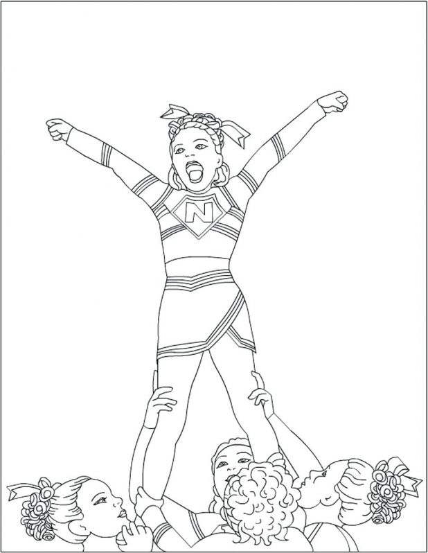 618x798 Barbie Cheerleader Coloring Pages Online Football Player And Girls