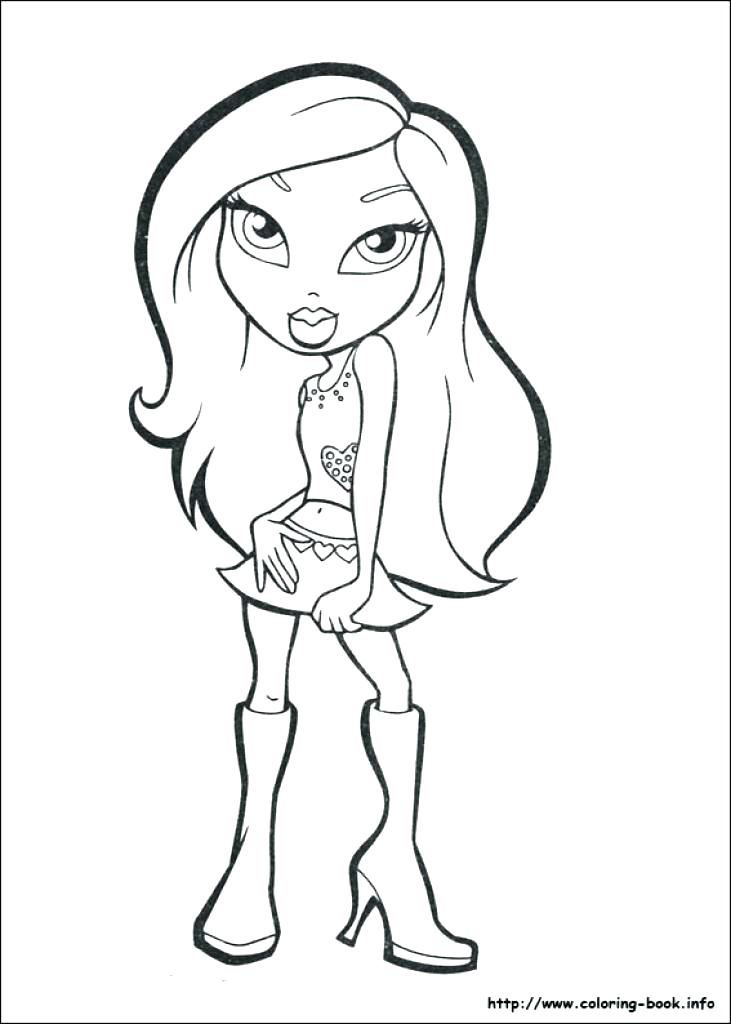 731x1024 Bratz Coloring Page