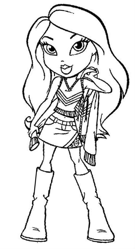 574x1054 Mejores De Bratz Coloring Pages En