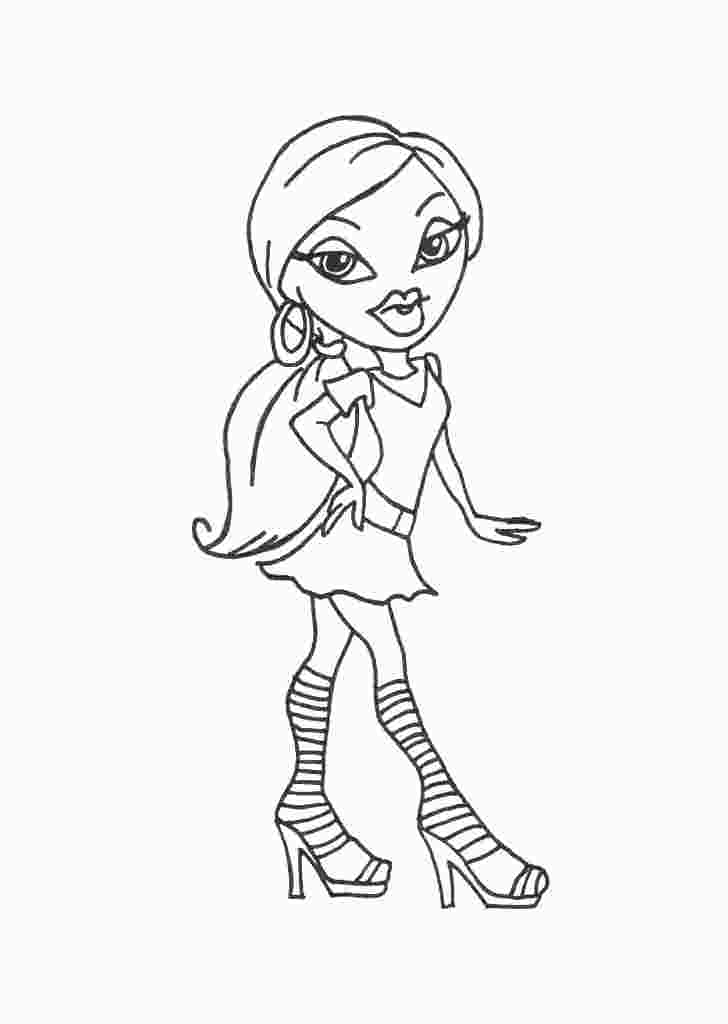 Bratz Coloring Pages at GetDrawings | Free download