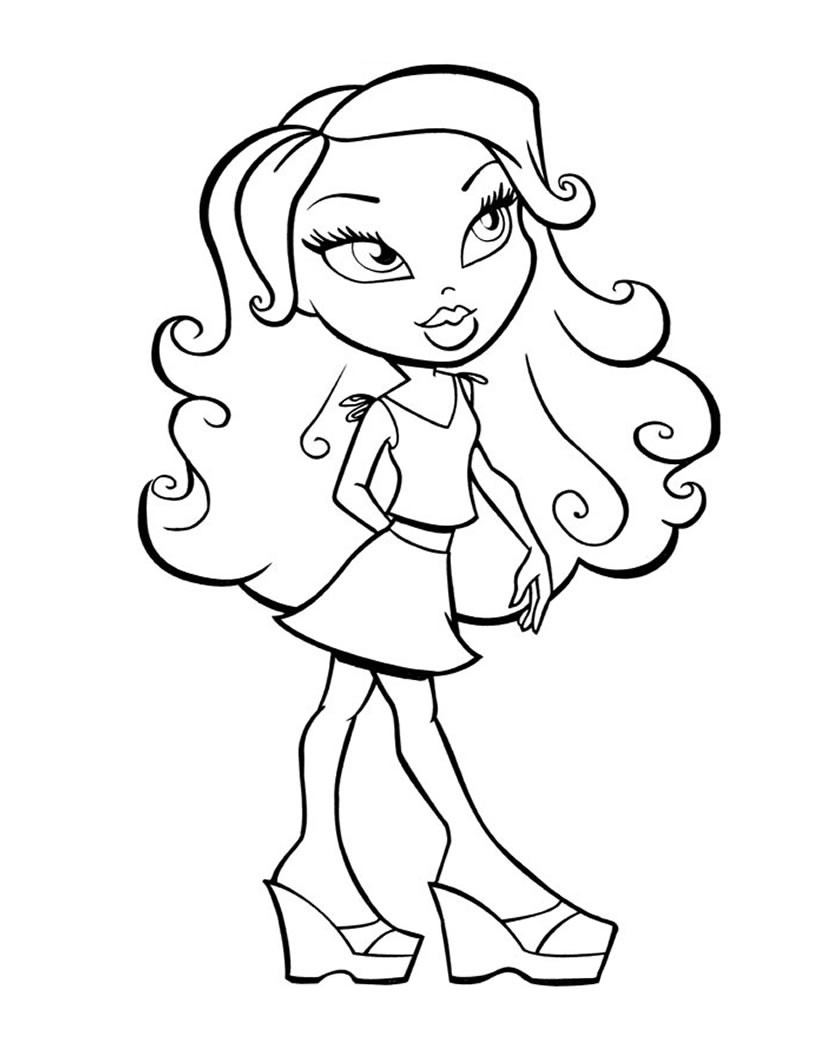 820x1060 Jade Bratz Coloring Pages