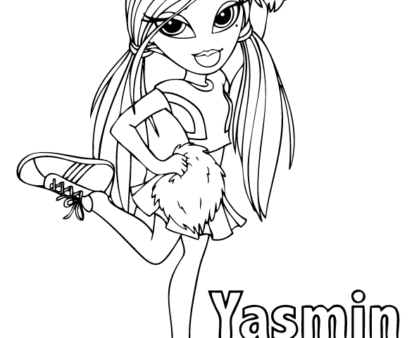 595x480 Bratz Yasmin Coloring Pages Printable