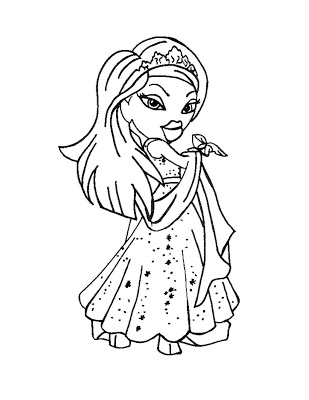 309x400 Free Bratz Dolls Coloring Pages The Music Chamber