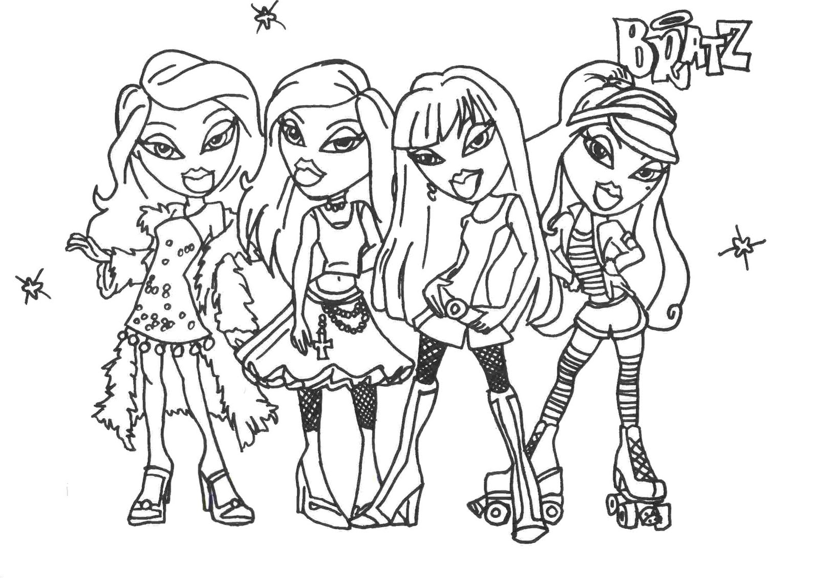 1600x1138 Free Printable Coloring Pages Of Bratz Dolls With Bratz Coloring