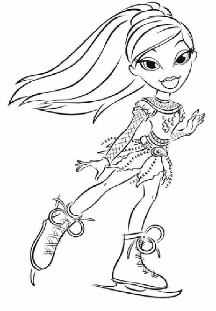 750x1078 Free Printable Bratz Coloring Pages For Kids Bratz Coloring Pages