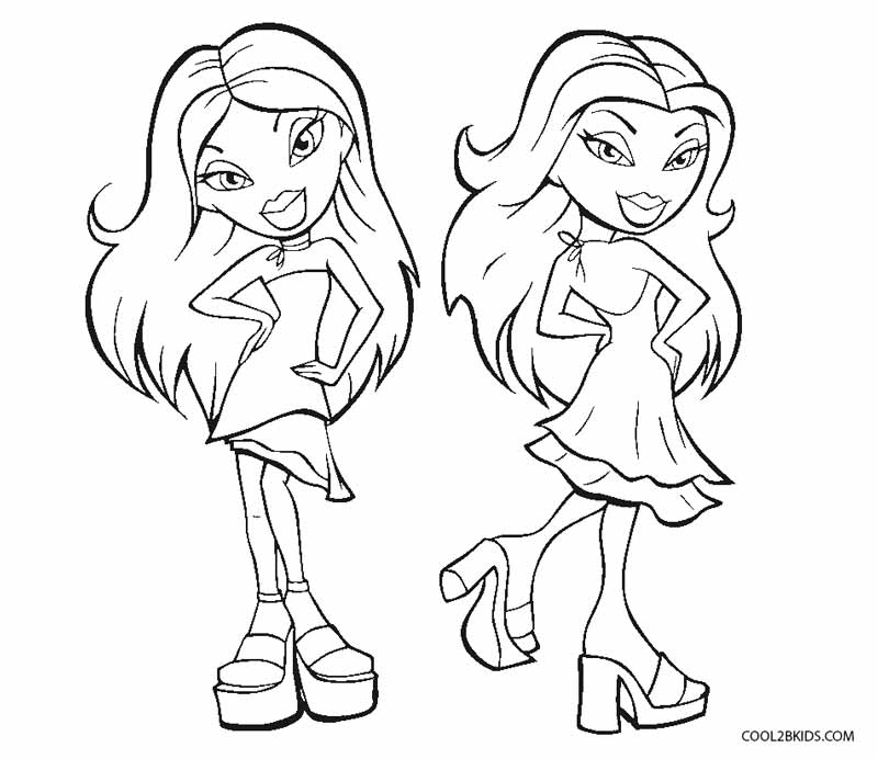800x692 Free Printable Bratz Coloring Pages For Kids