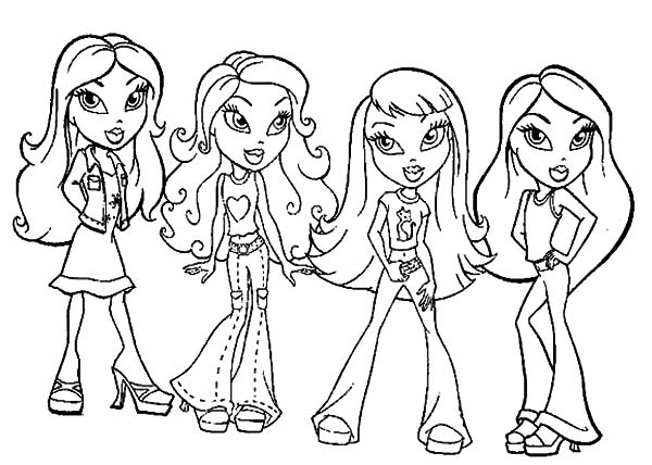 Bratz Kidz Coloring Pages at GetDrawings | Free download