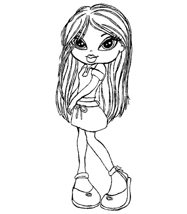 600x686 How To Draw Chloe Bratz Kidz Coloring Pages Batch Coloring