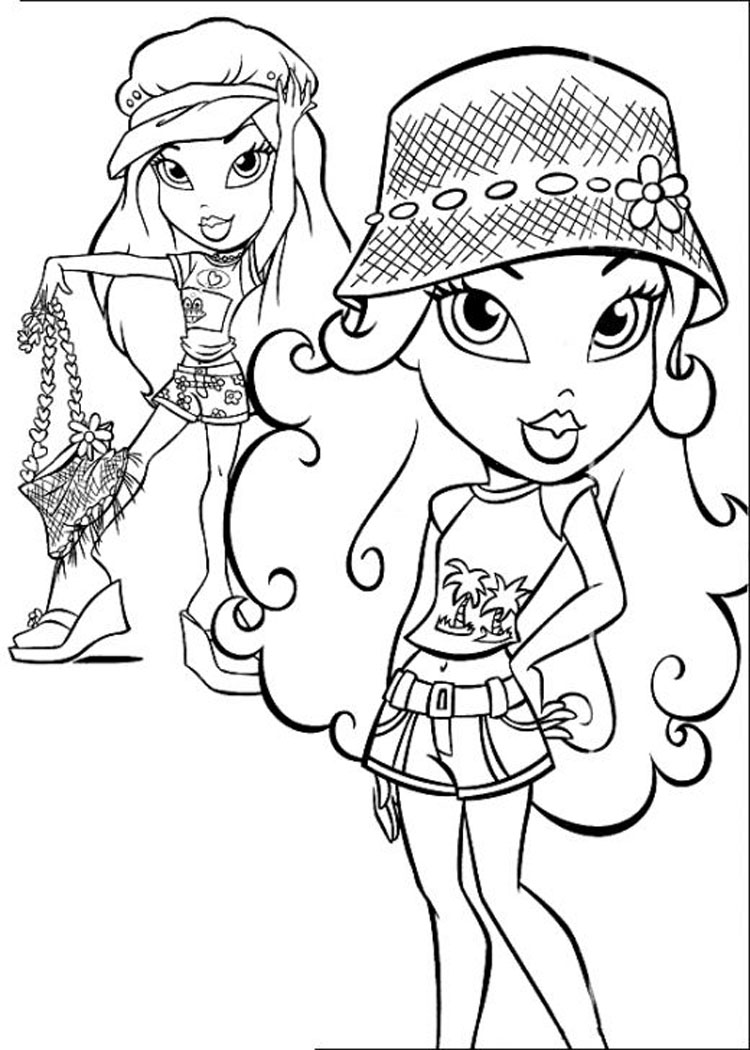 750x1050 Bratz Kidz Coloring Pages
