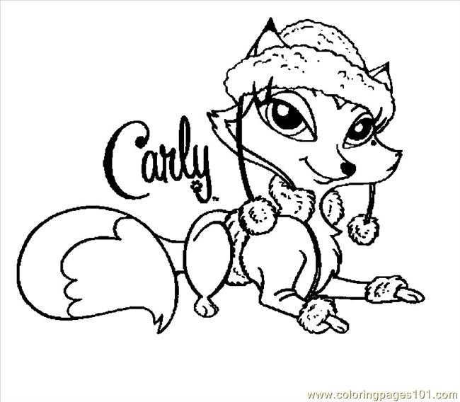 650x568 Bratz Petz Coloring Page