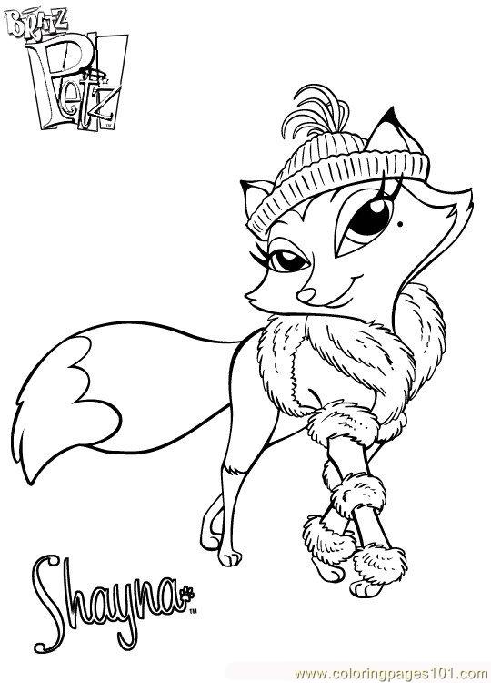 540x750 Coloriage Bratz Petz Coloring Page