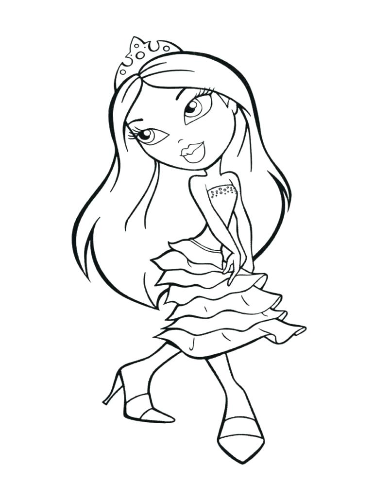 770x996 Coloring Pages Bratz Coloring Pages For Kids Bratz Coloring Pages