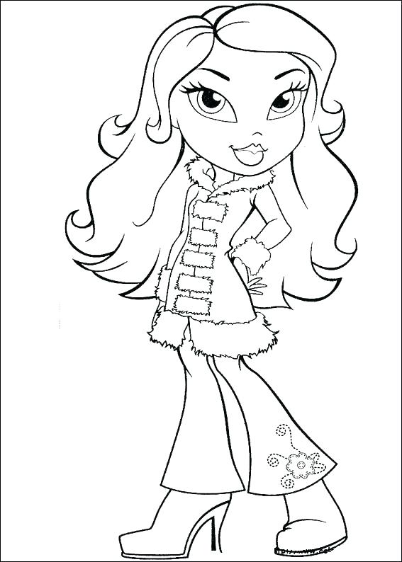 567x794 Bratz Printable Coloring Pages Coloring Pages Printable Coloring