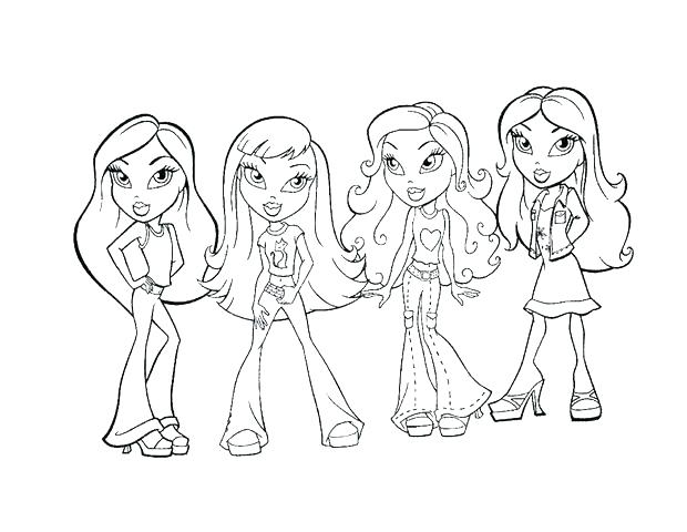 620x480 Bratz Printable Coloring Pages Kids N Fun Com Coloring Pages