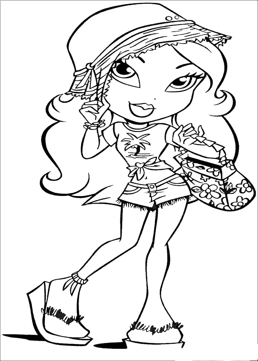1000x1400 Bratz Coloring Pages