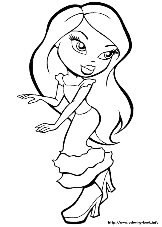 567x794 Pages Bratz Coloring Pages