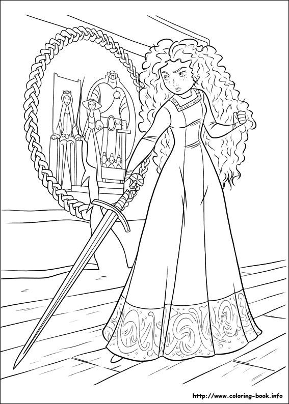 567x794 Brave Coloring Picture Disney Coloring Pages