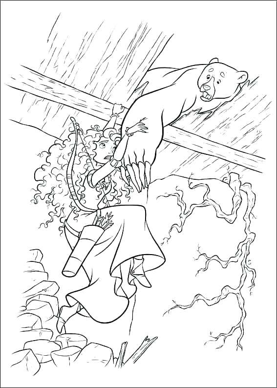 567x794 Brave Coloring Pages