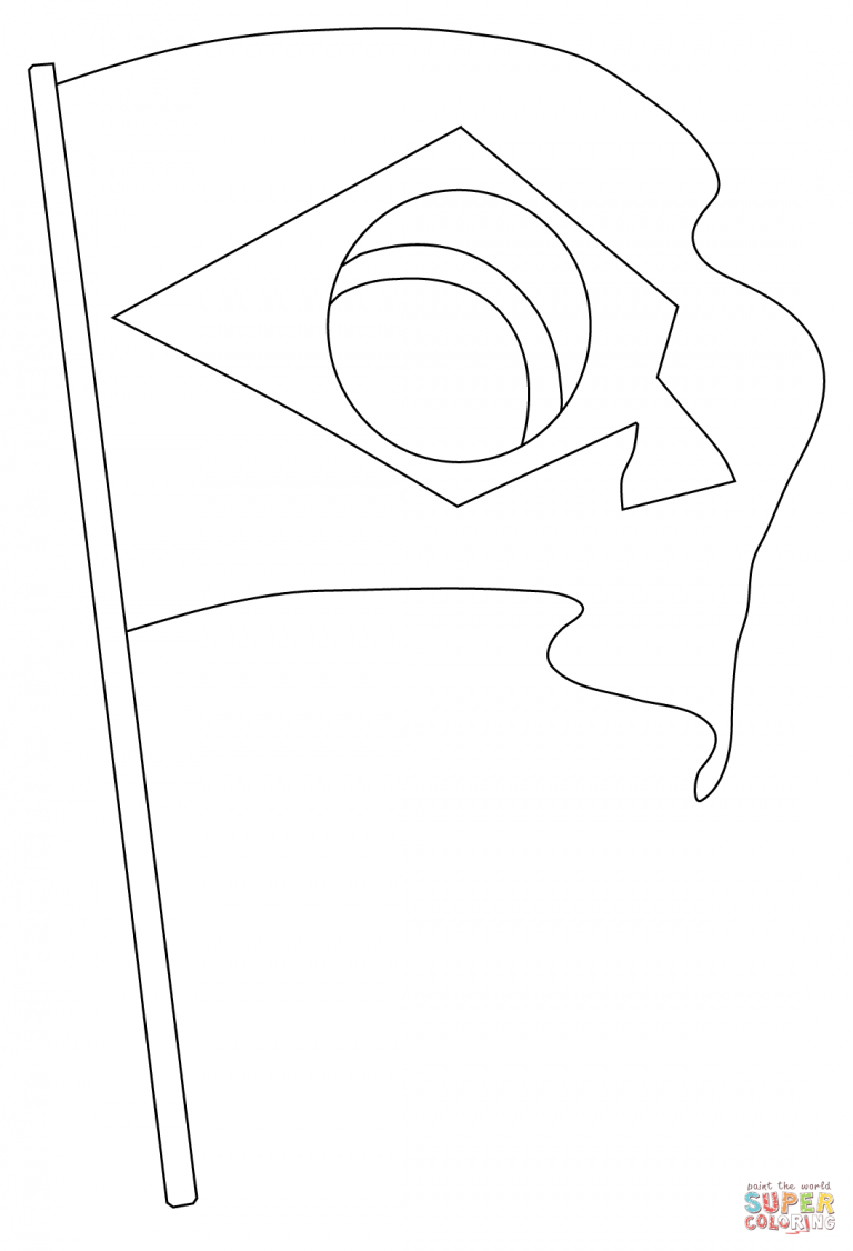 768x1126 Brazil Flag Coloring Page Many Interesting Cliparts