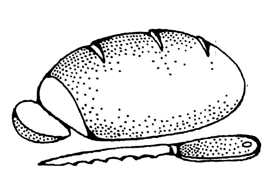 875x620 Coloring Page Bread