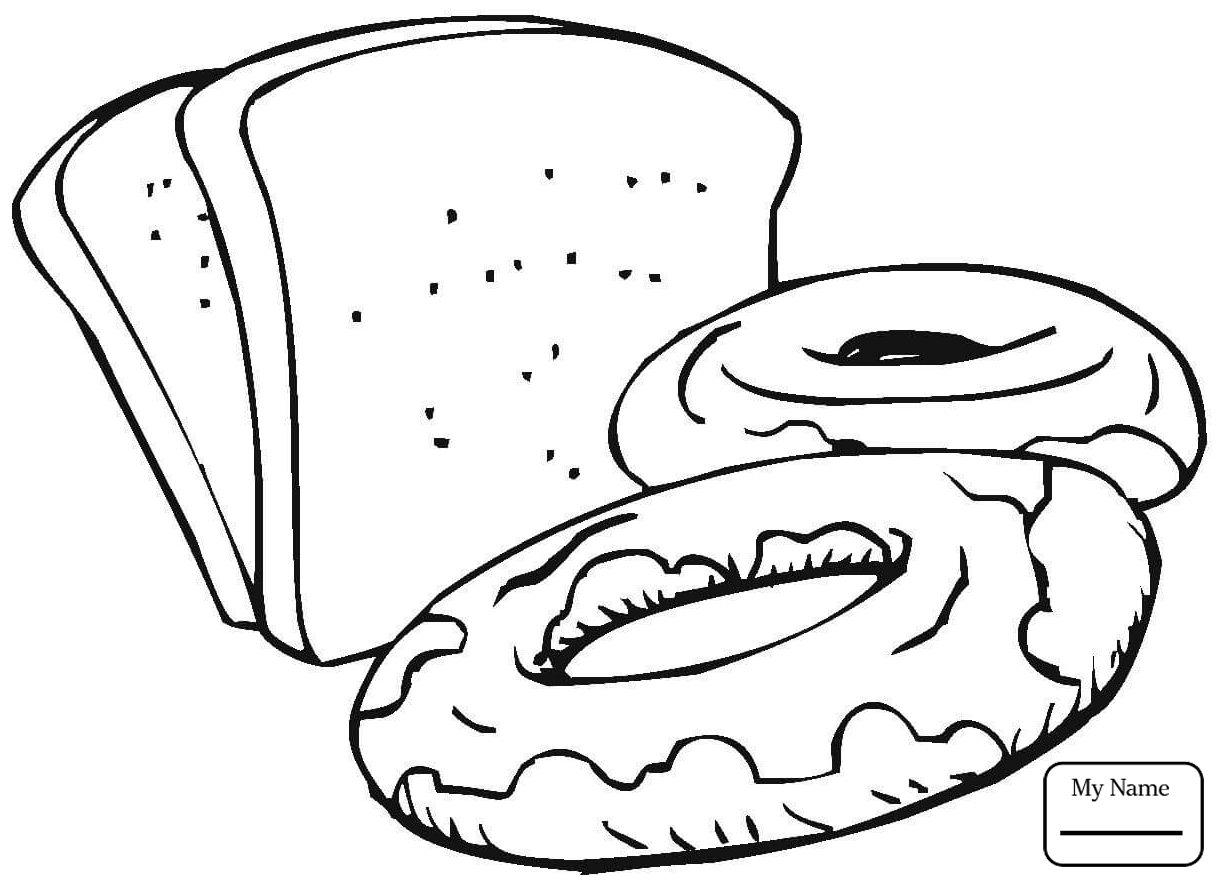 1224x883 Guaranteed Slice Of Bread Coloring Page Pages