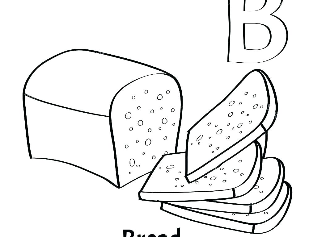 Bread Loaf Coloring Page Coloring Pages